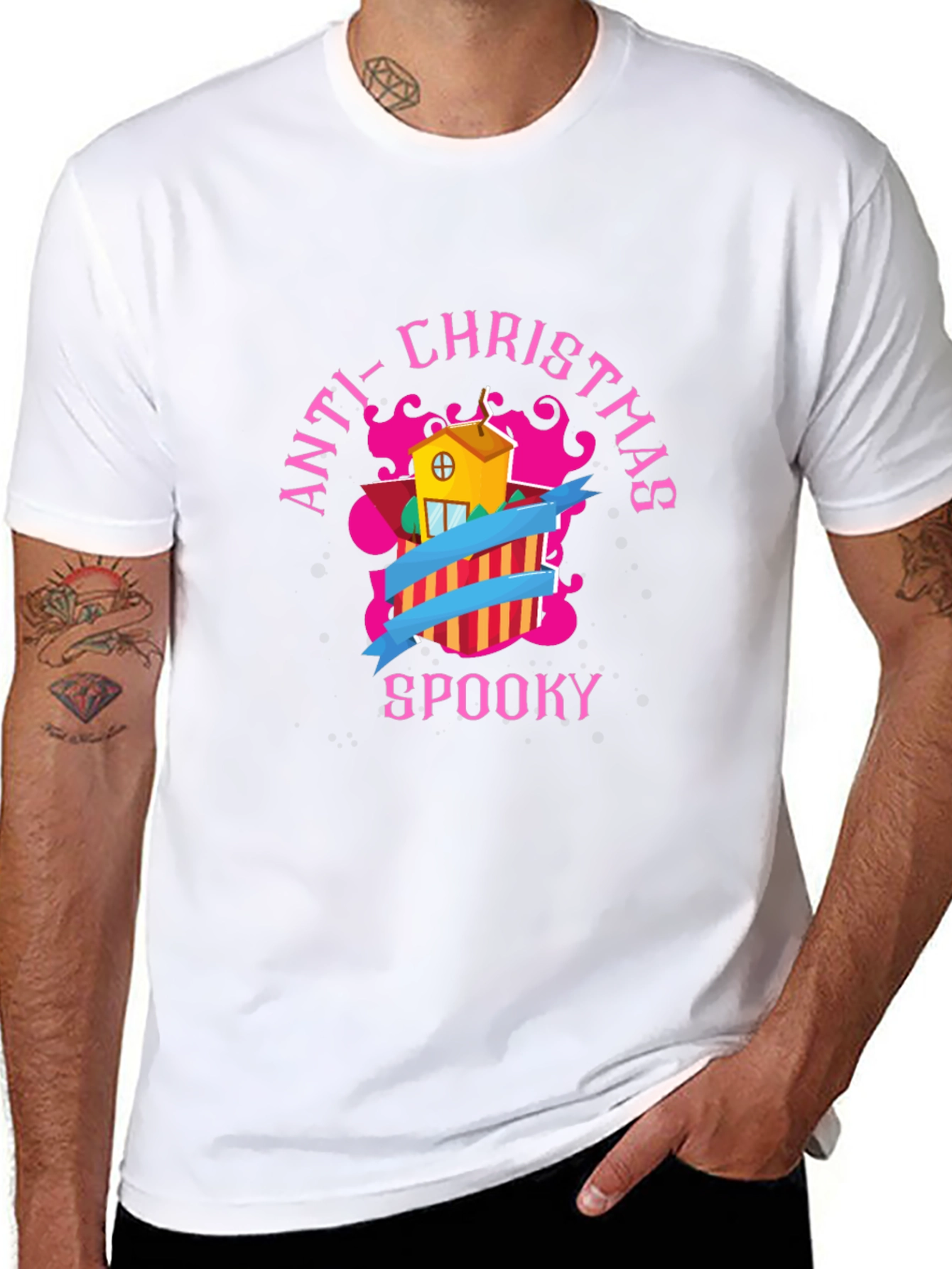 Anti-Christmas Spooky Graphic Tee