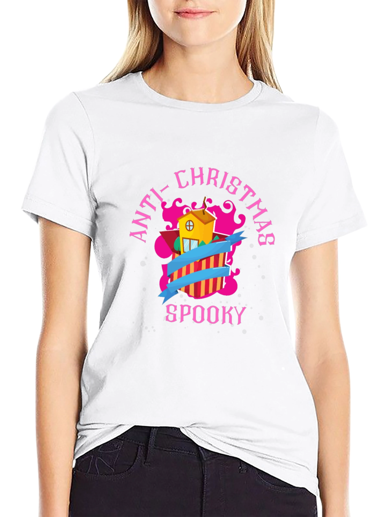 Anti-Christmas Spooky Graphic Tee