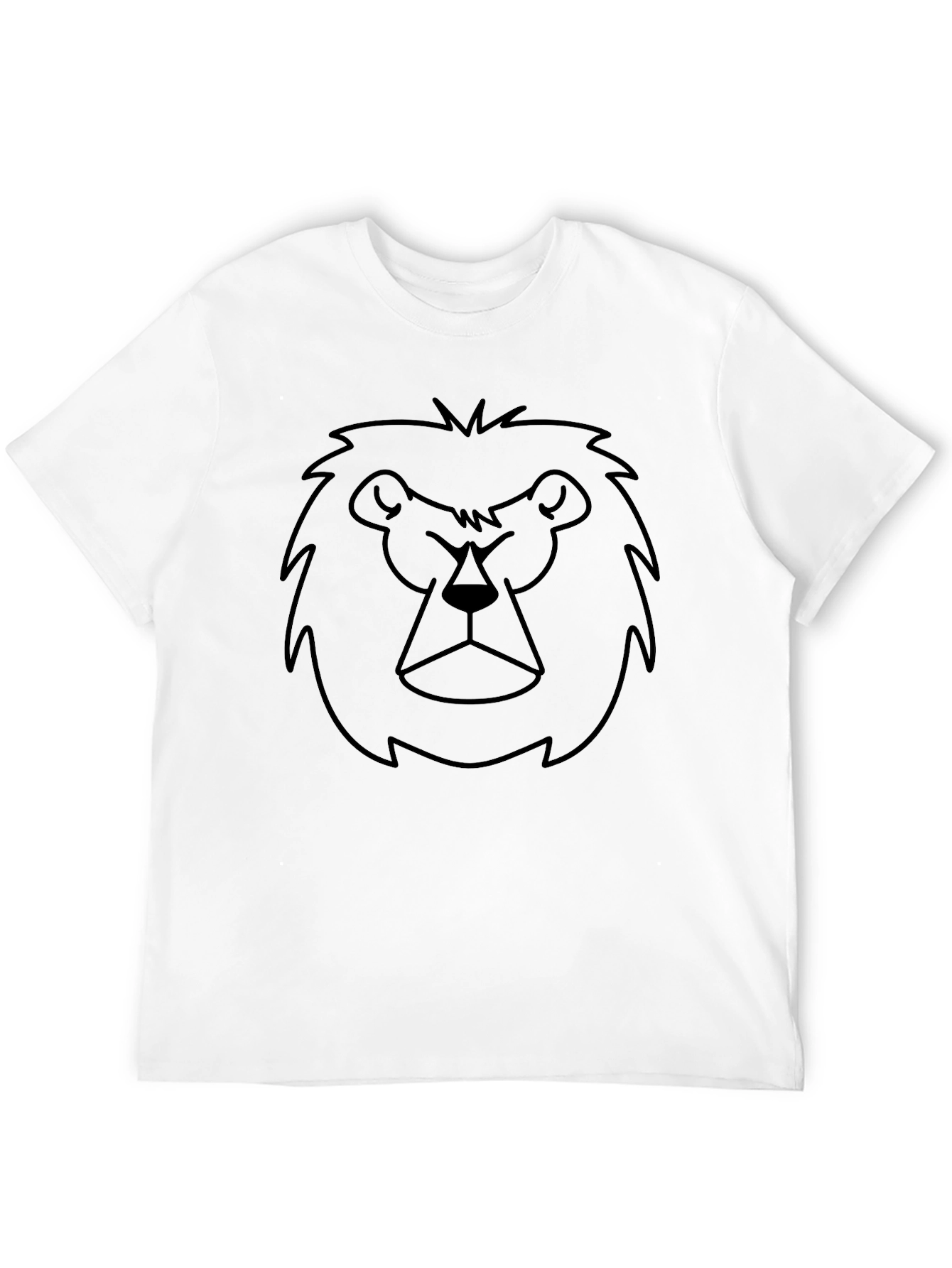 Lion Graphic Tee - Black Unisex T-Shirt