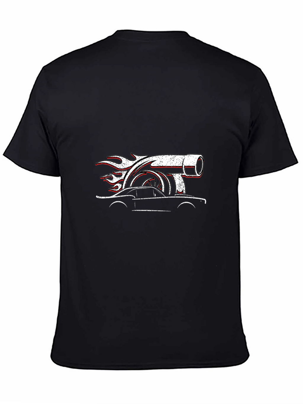 Turbo Car Graphic Black T-Shirt