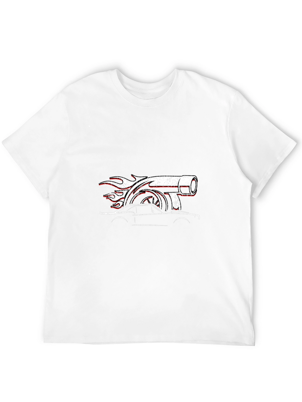 Turbo Car Graphic Black T-Shirt