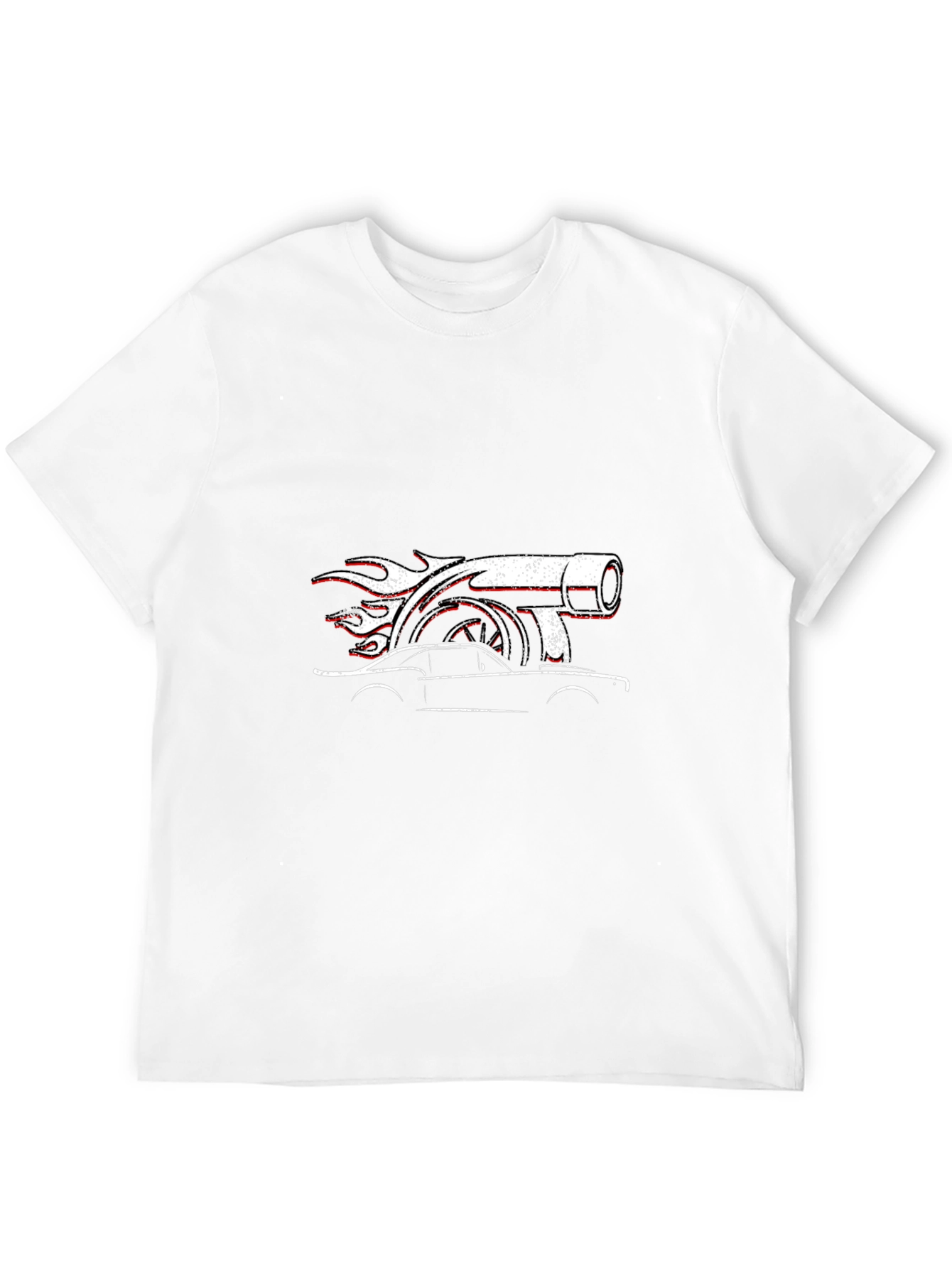 Turbo Car Graphic Black T-Shirt