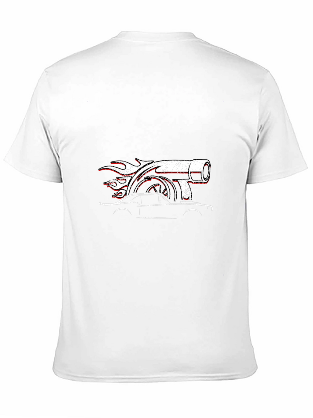 Turbo Car Graphic Black T-Shirt