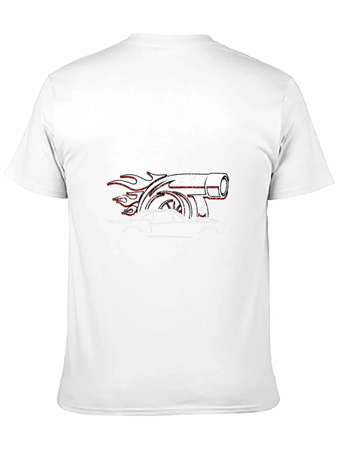 Turbo Car Graphic Black T-Shirt