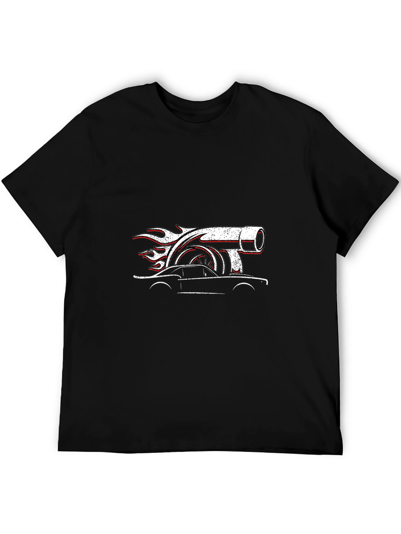 Turbo Car Graphic Black T-Shirt