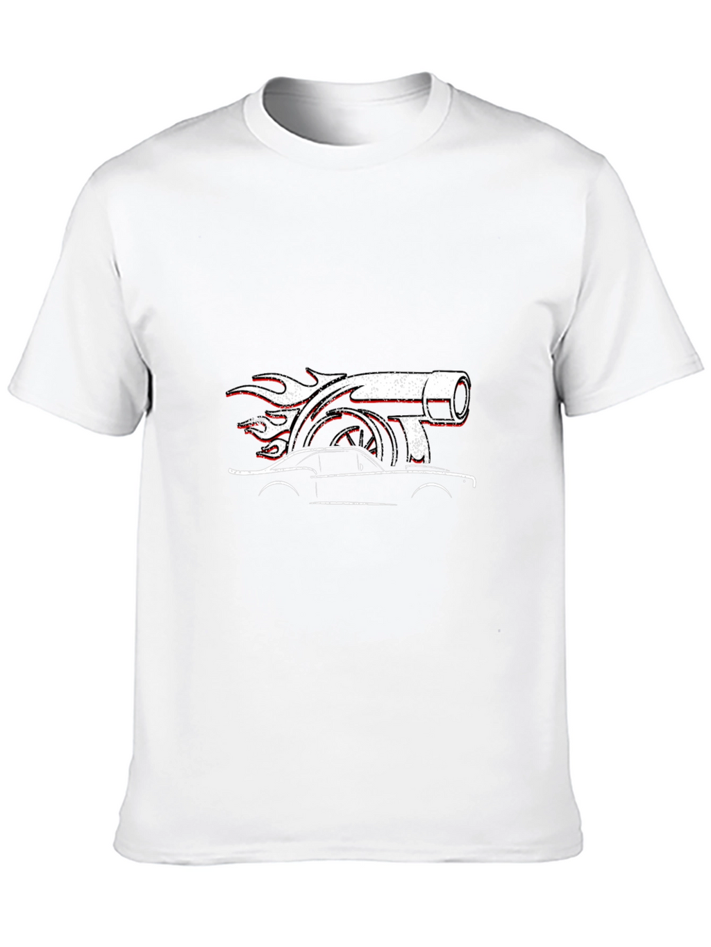 Turbo Car Graphic Black T-Shirt