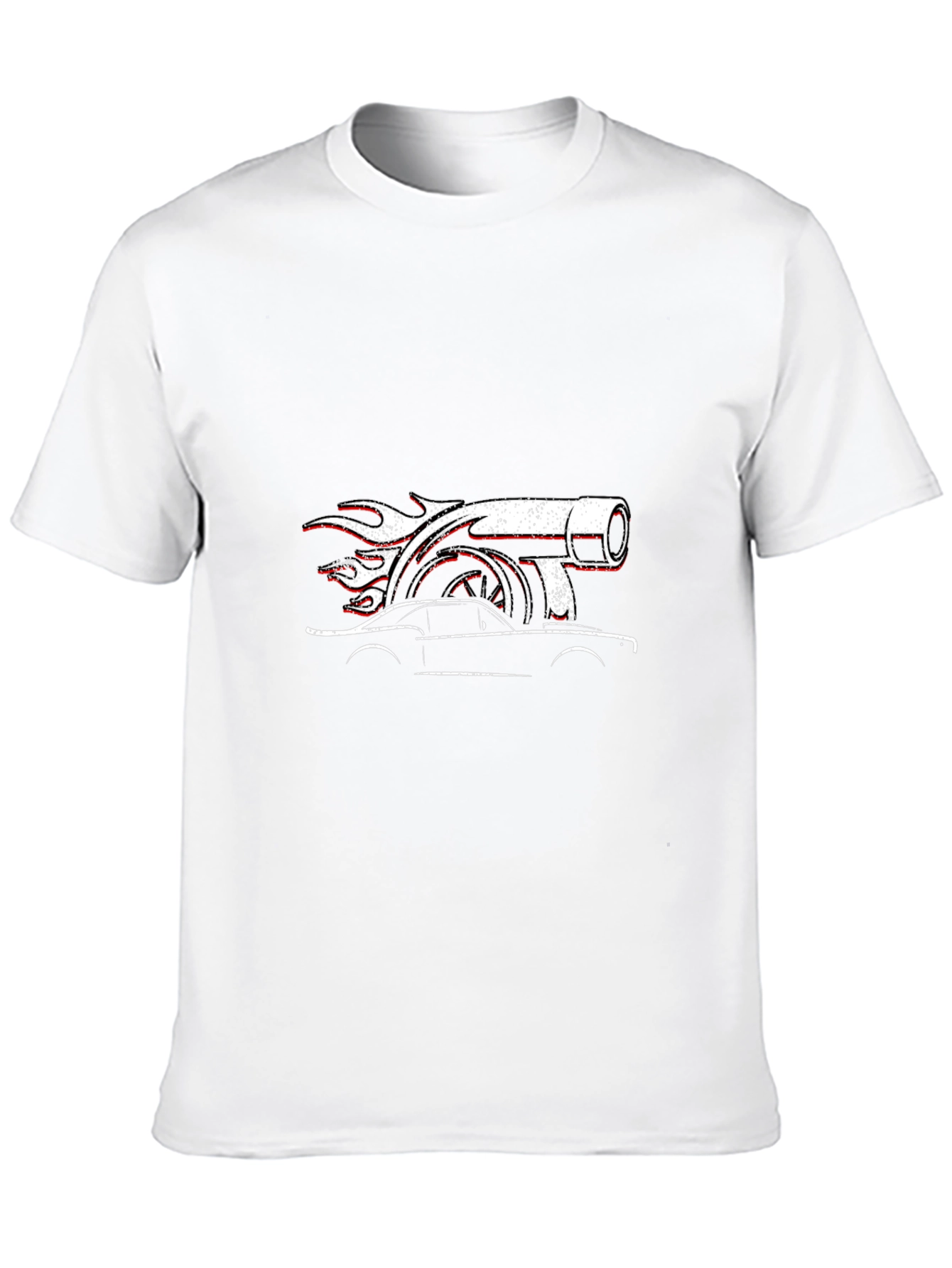 Turbo Car Graphic Black T-Shirt