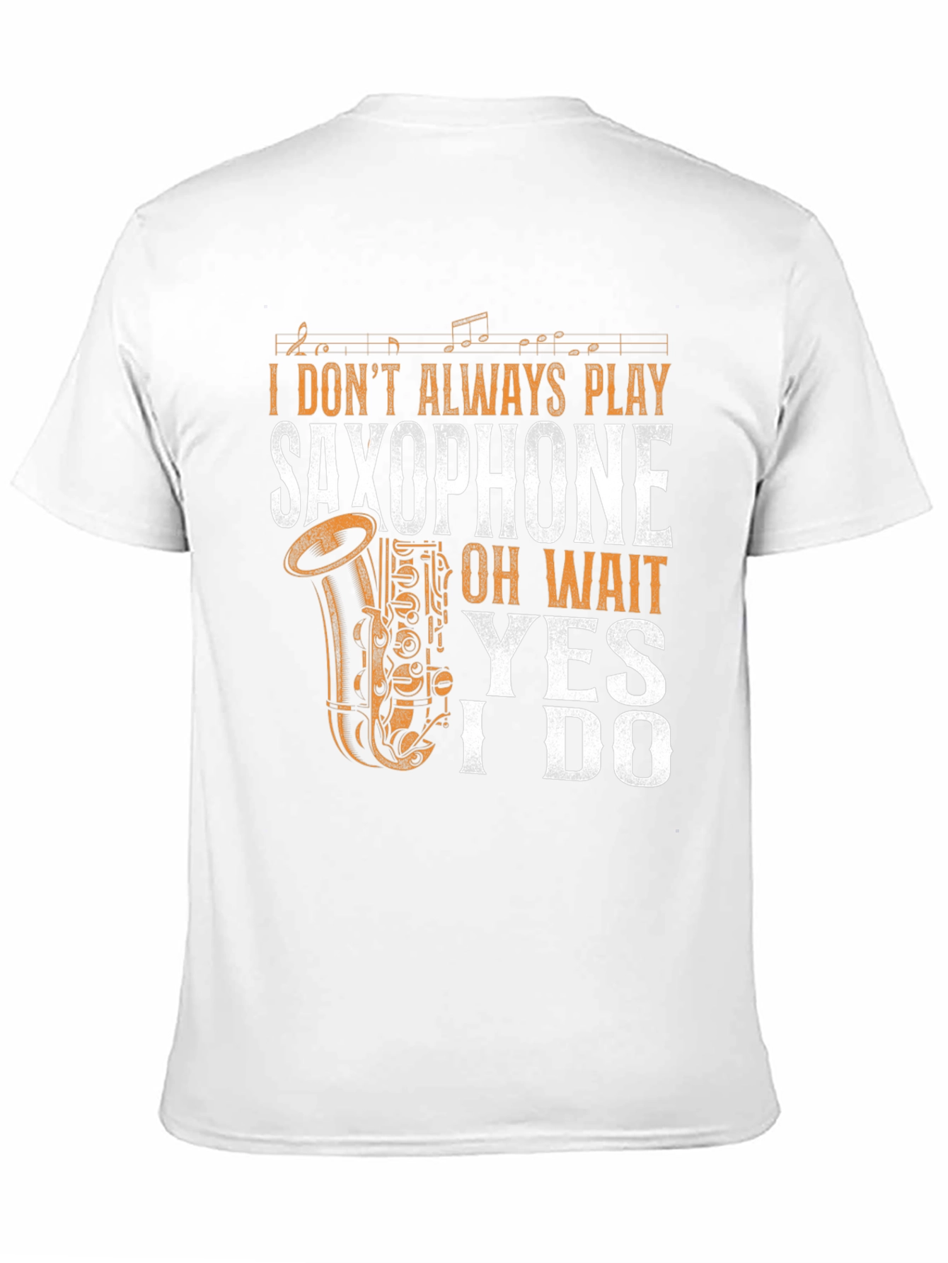 Saxophone Player Graphic T-Shirt - Black