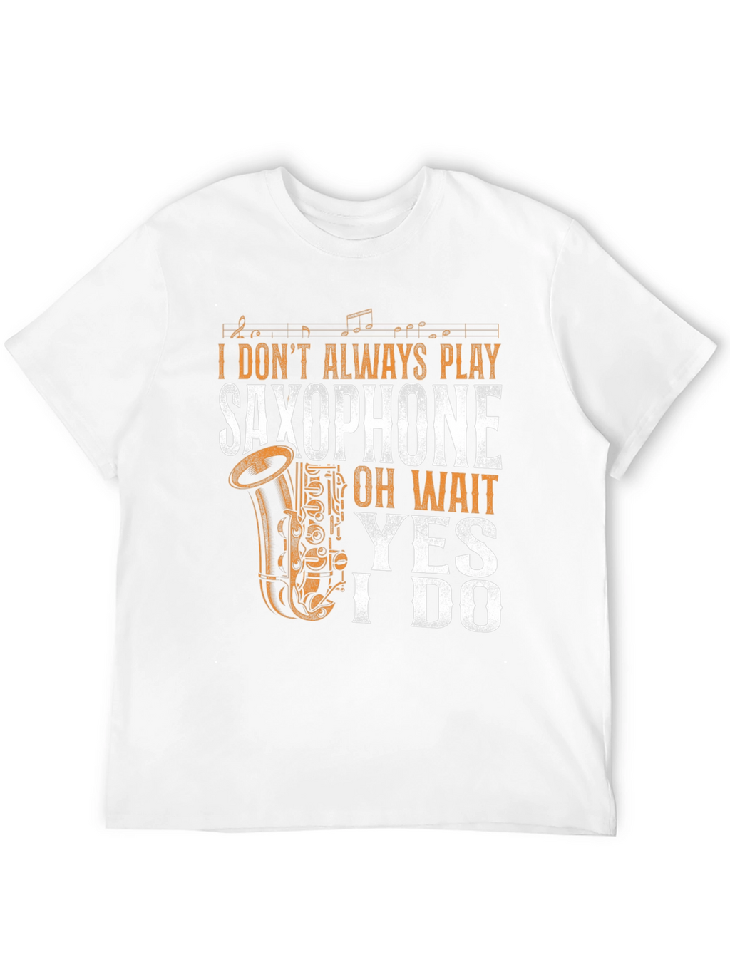 Saxophone Player Graphic T-Shirt - Black