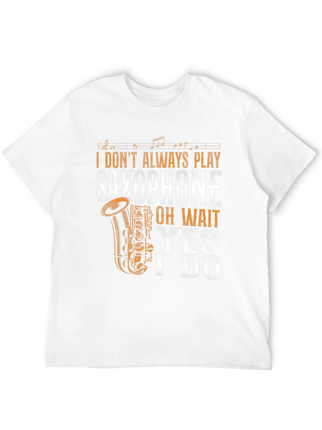 Saxophone Player Graphic T-Shirt - Black