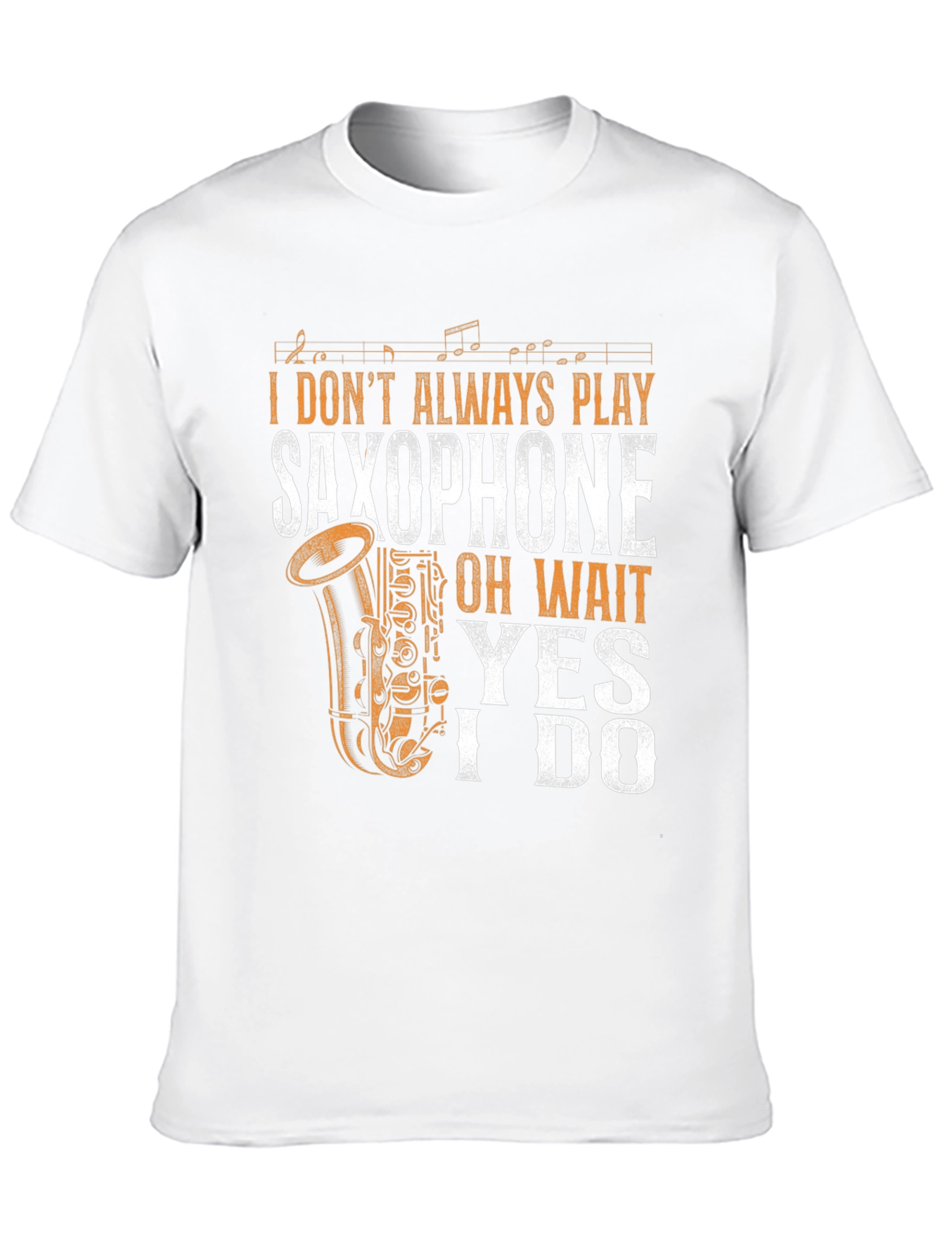 Saxophone Player Graphic T-Shirt - Black