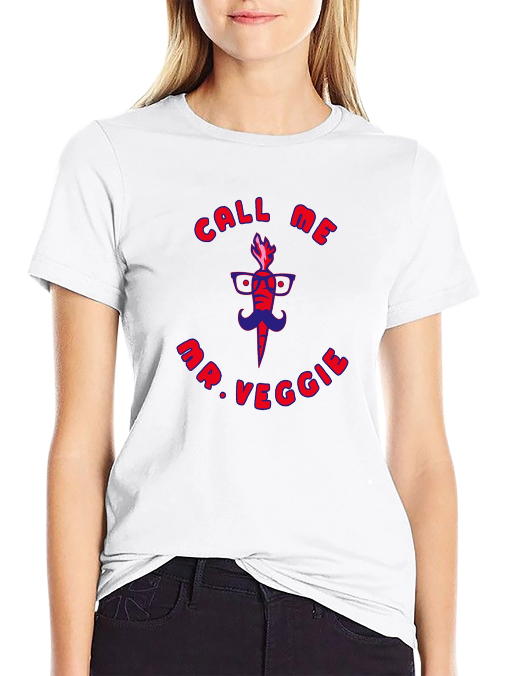 Call Me Mr. Veggie Funny Graphic T-Shirt