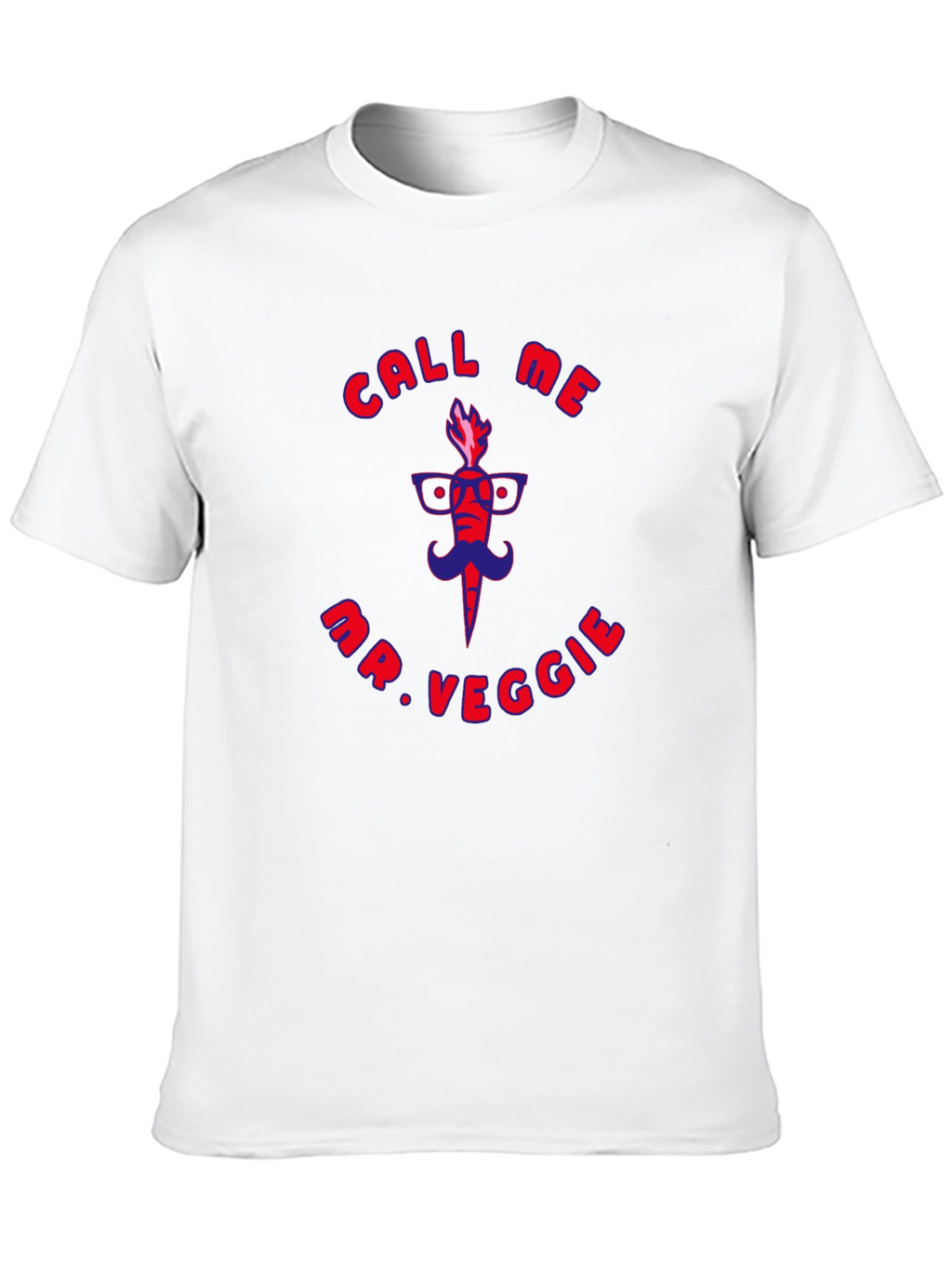 Call Me Mr. Veggie Funny Graphic T-Shirt