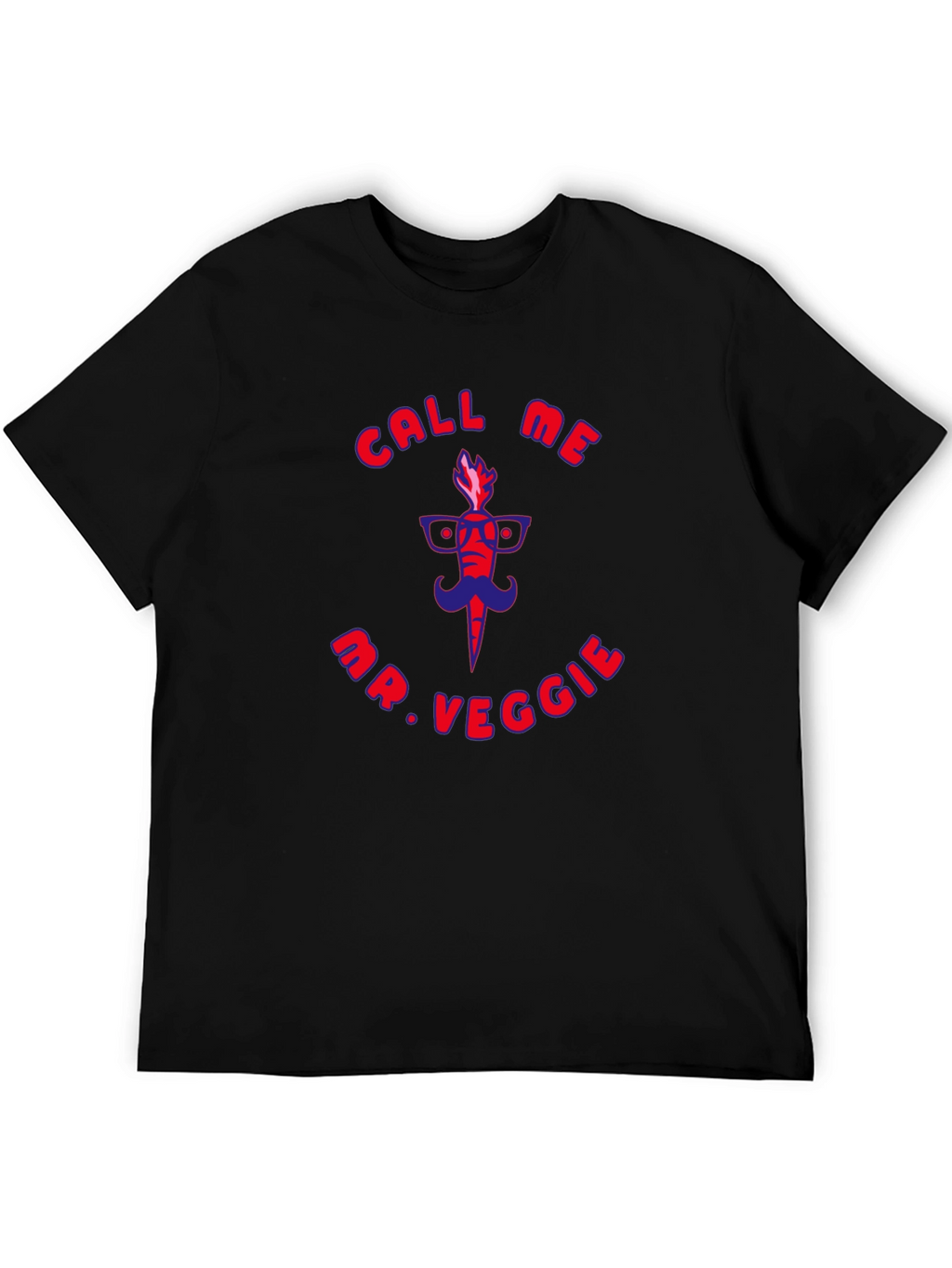 Call Me Mr. Veggie Funny Graphic T-Shirt