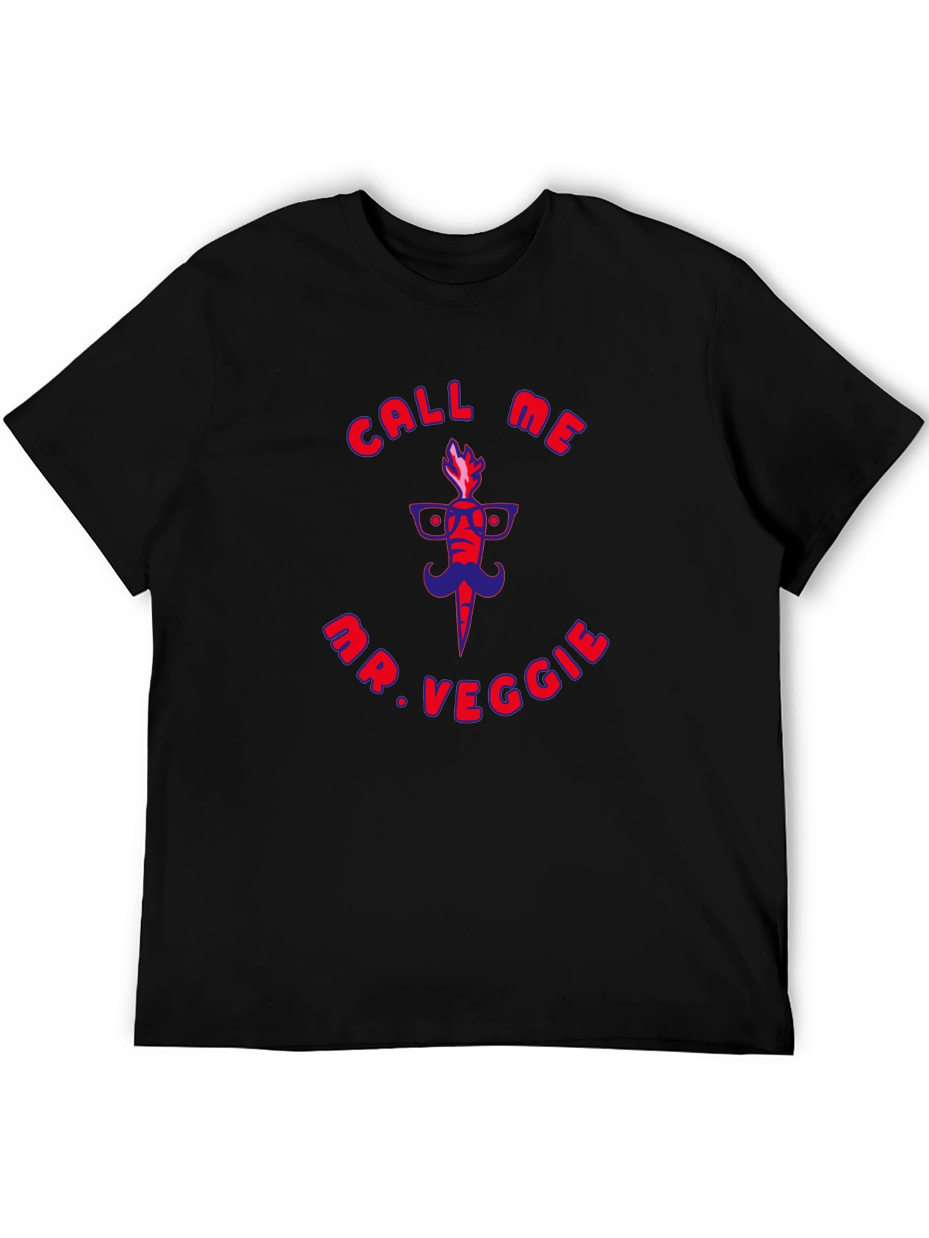 Call Me Mr. Veggie Funny Graphic T-Shirt