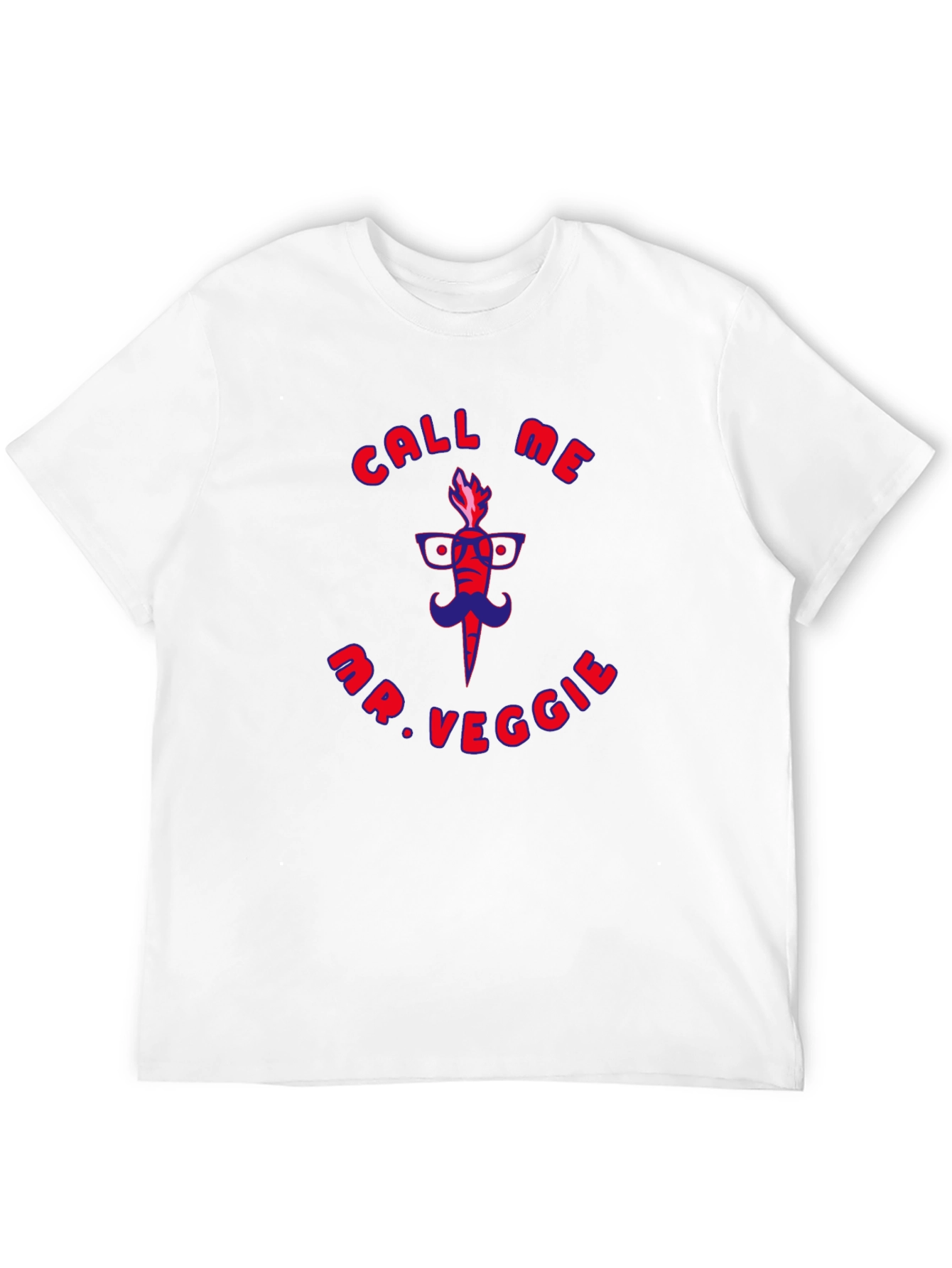 Call Me Mr. Veggie Funny Graphic T-Shirt