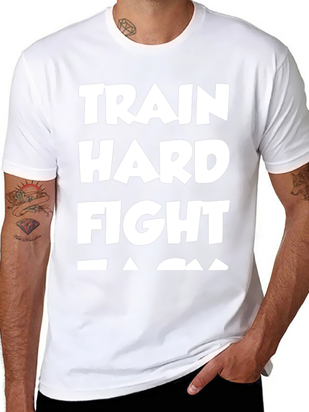 Train Hard Fight Easy Graphic Tee