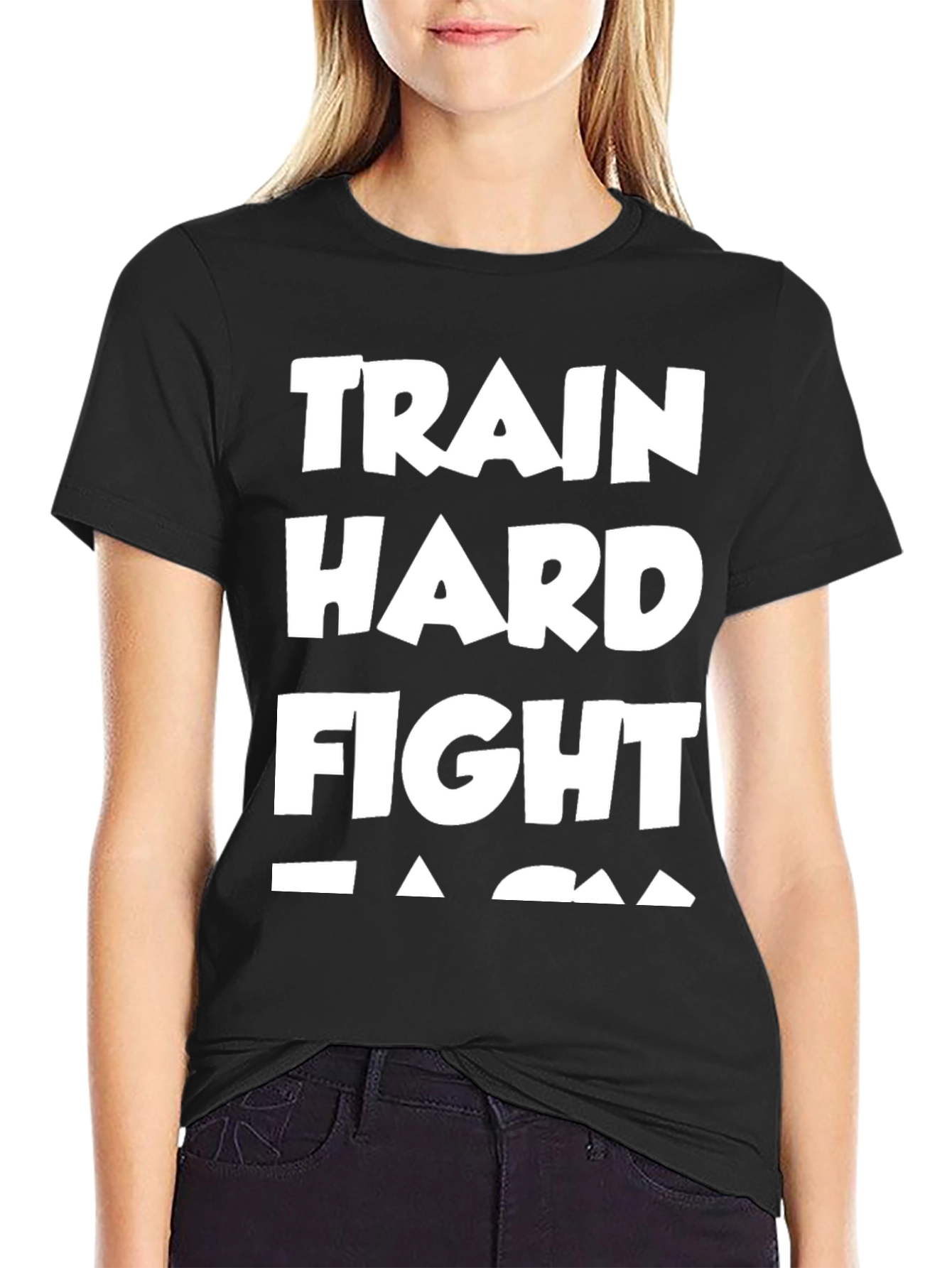 Train Hard Fight Easy Graphic Tee