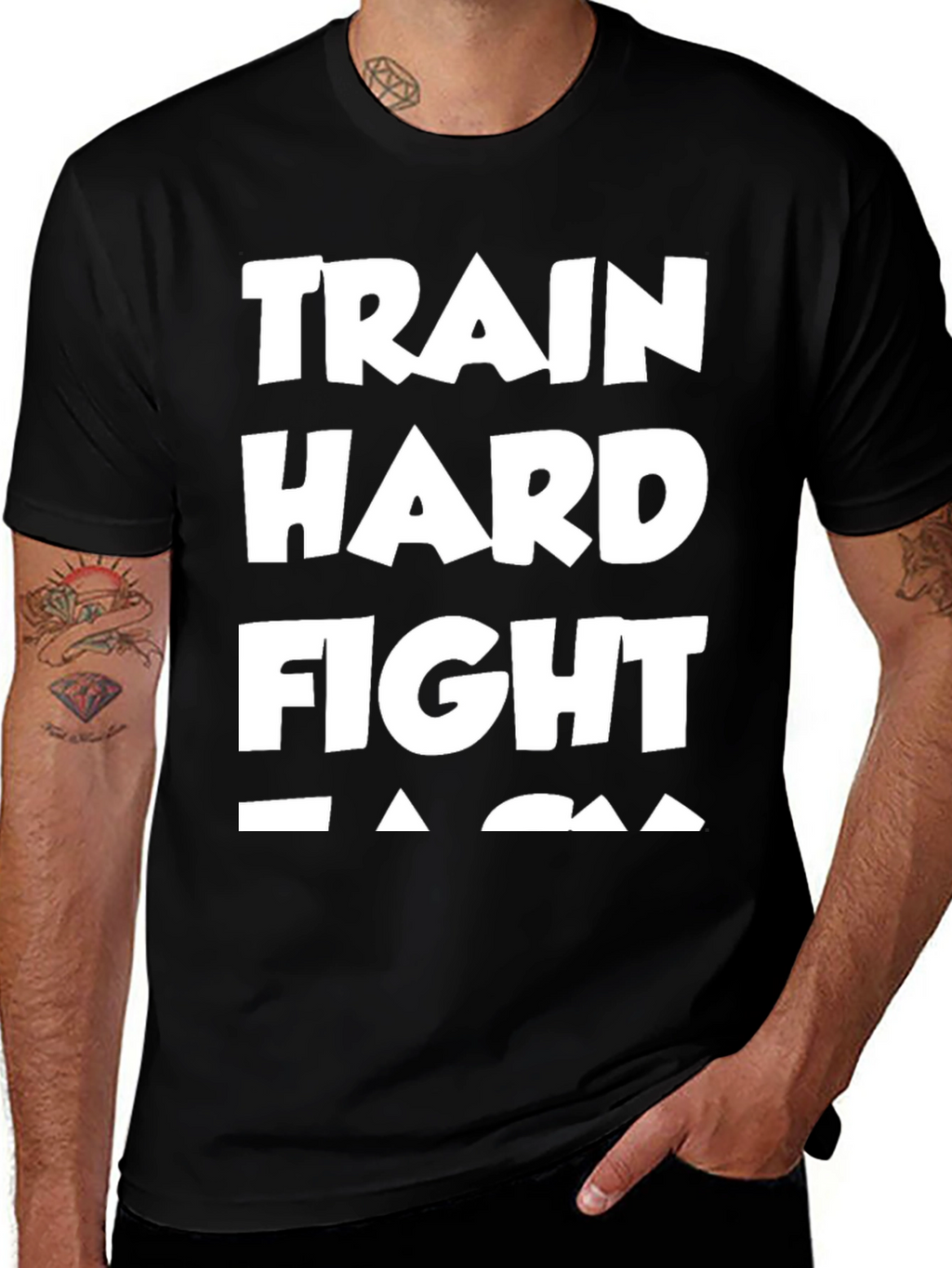 Train Hard Fight Easy Graphic Tee