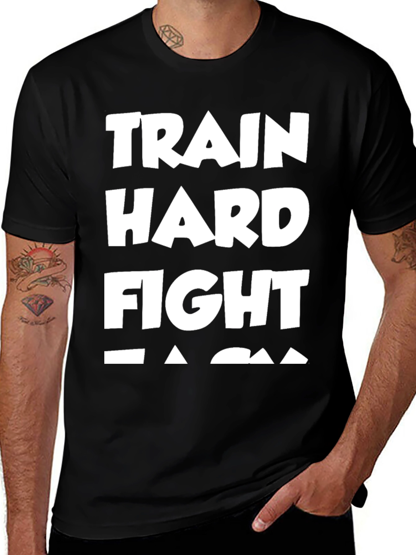 Train Hard Fight Easy Graphic Tee