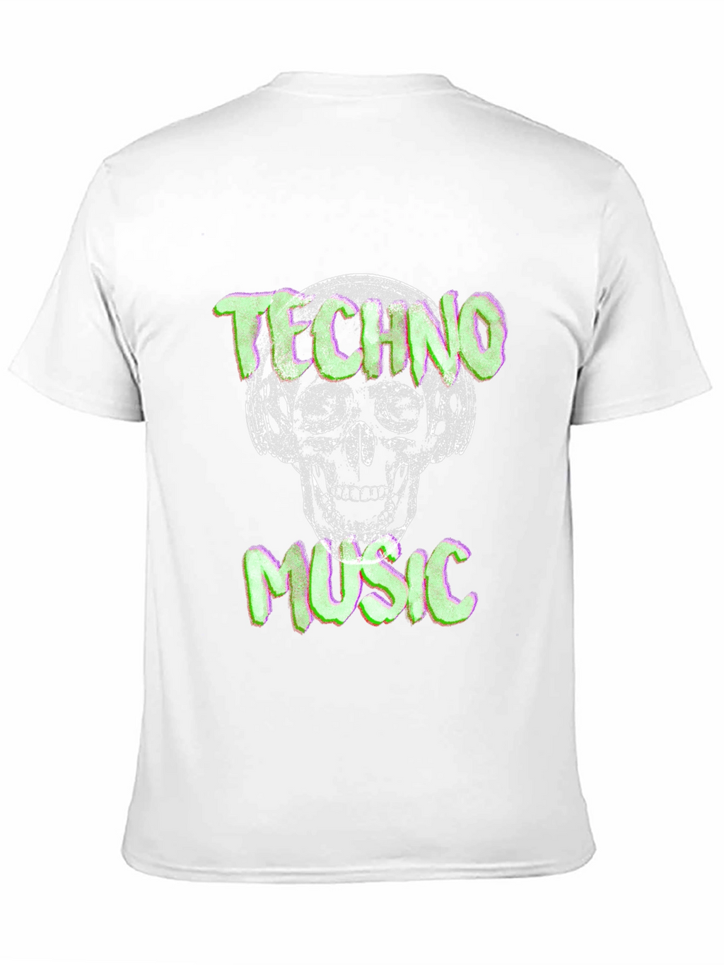 Techno Music Skull Graphic T-Shirt