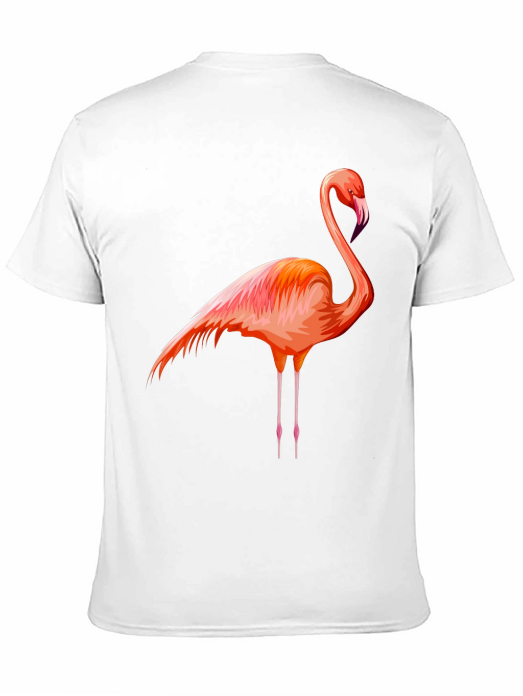 Flamingo Graphic Tee - Black Cotton Comfort