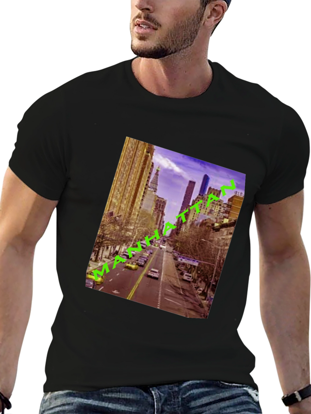Manhattan Cityscape Graphic Tee