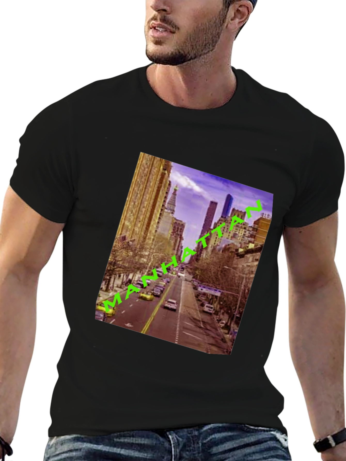 Manhattan Cityscape Graphic Tee