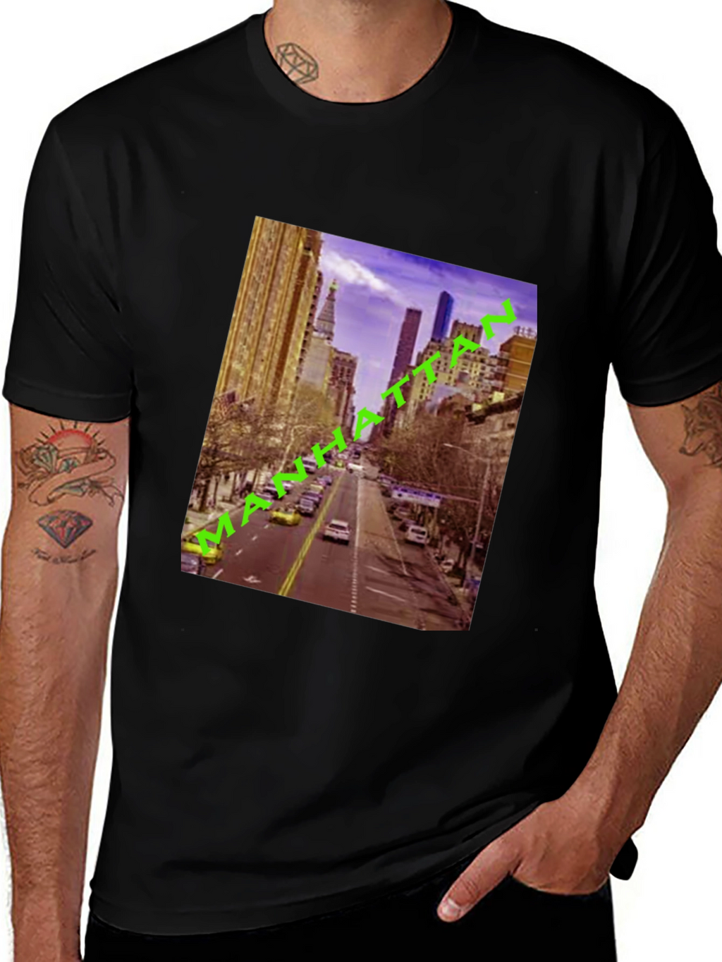 Manhattan Cityscape Graphic Tee