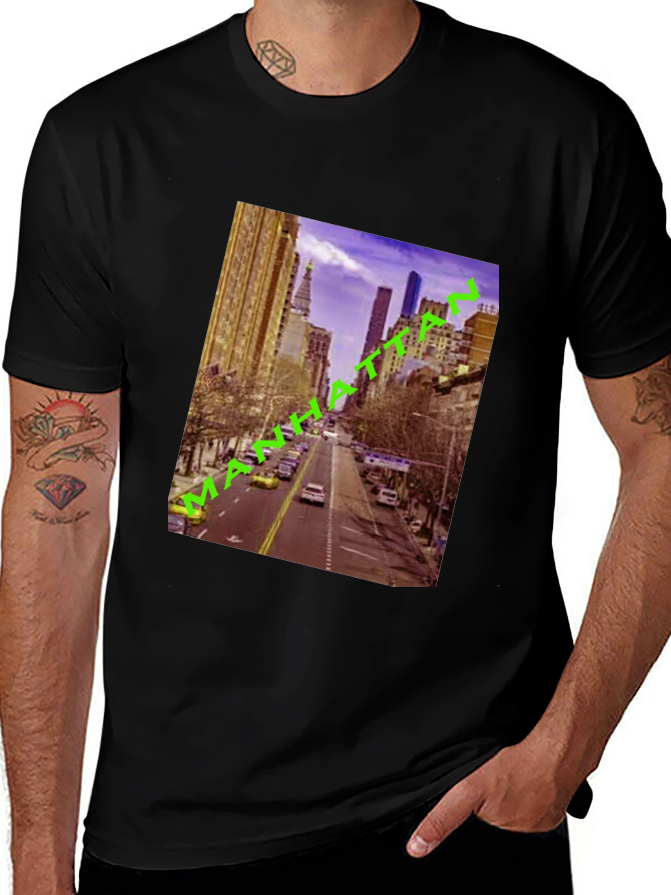 Manhattan Cityscape Graphic Tee