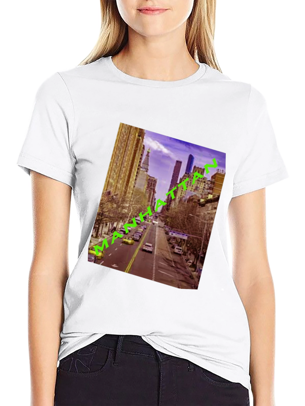 Manhattan Cityscape Graphic Tee