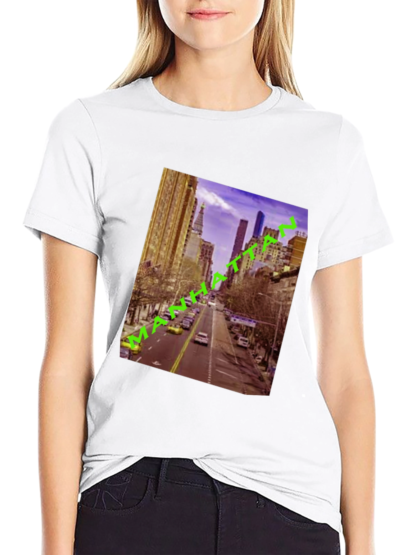 Manhattan Cityscape Graphic Tee