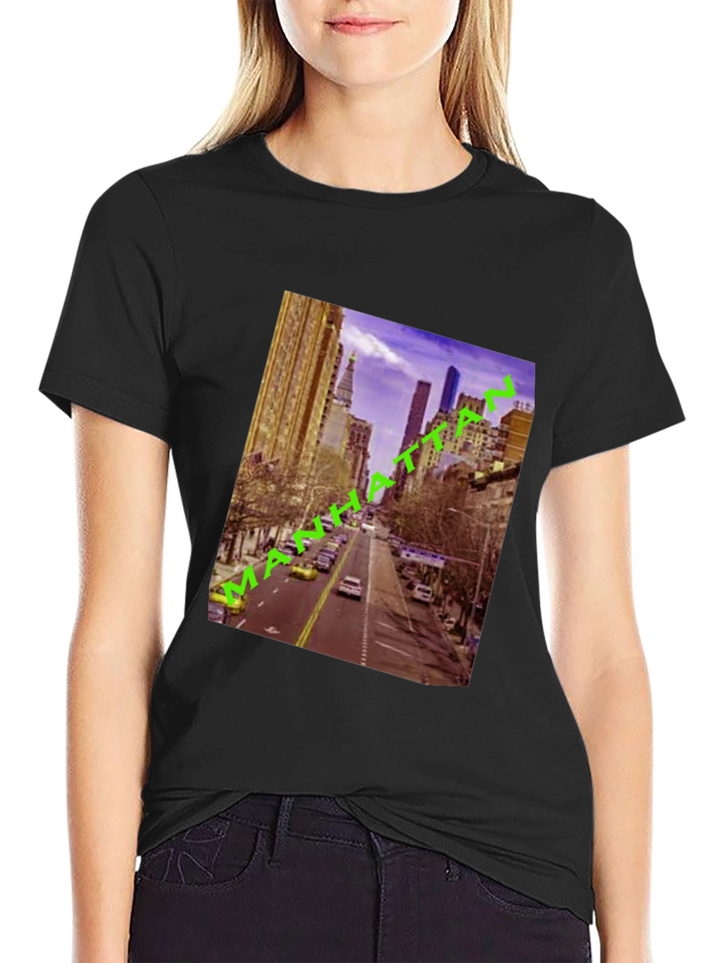 Manhattan Cityscape Graphic Tee