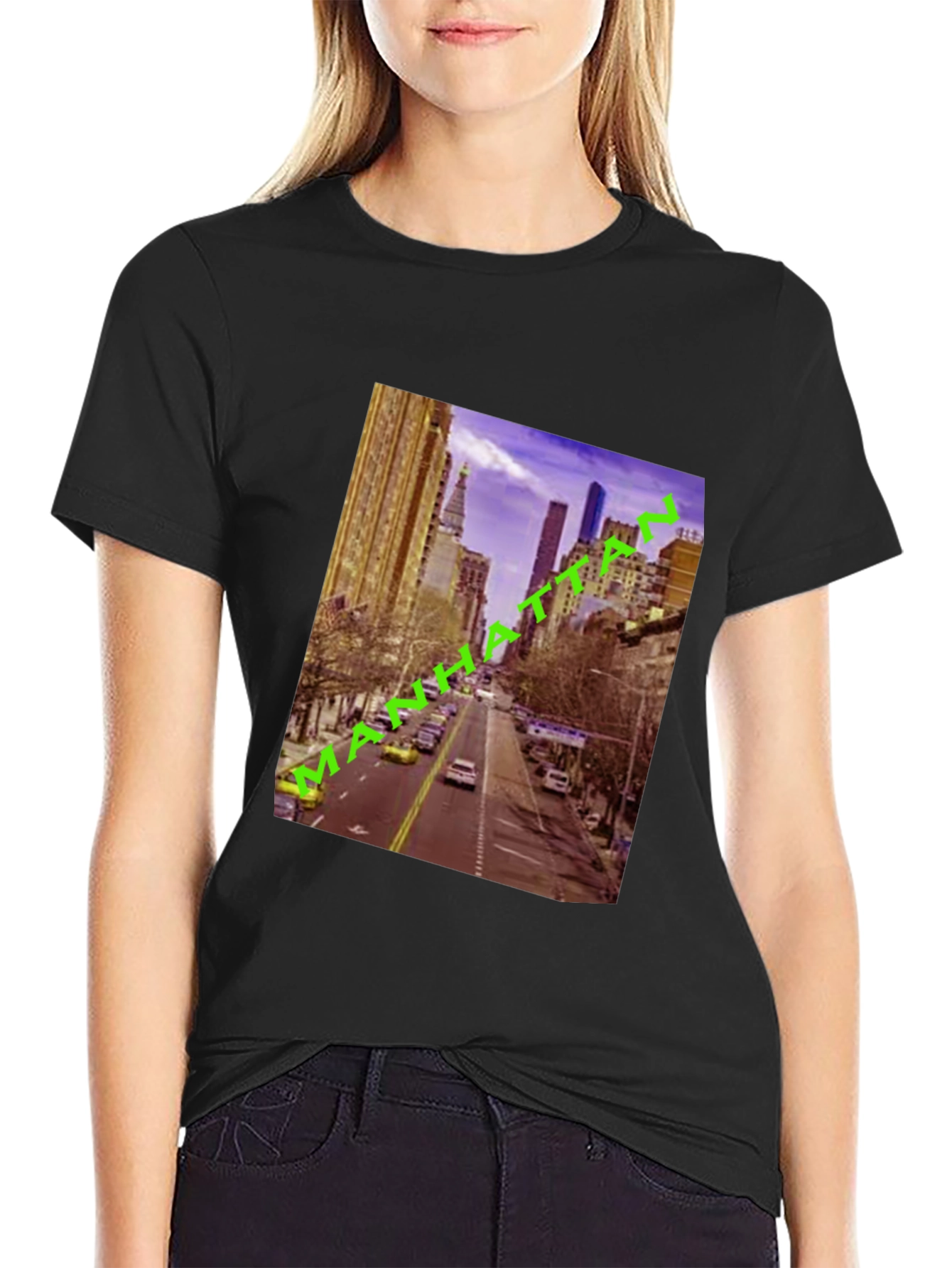 Manhattan Cityscape Graphic Tee