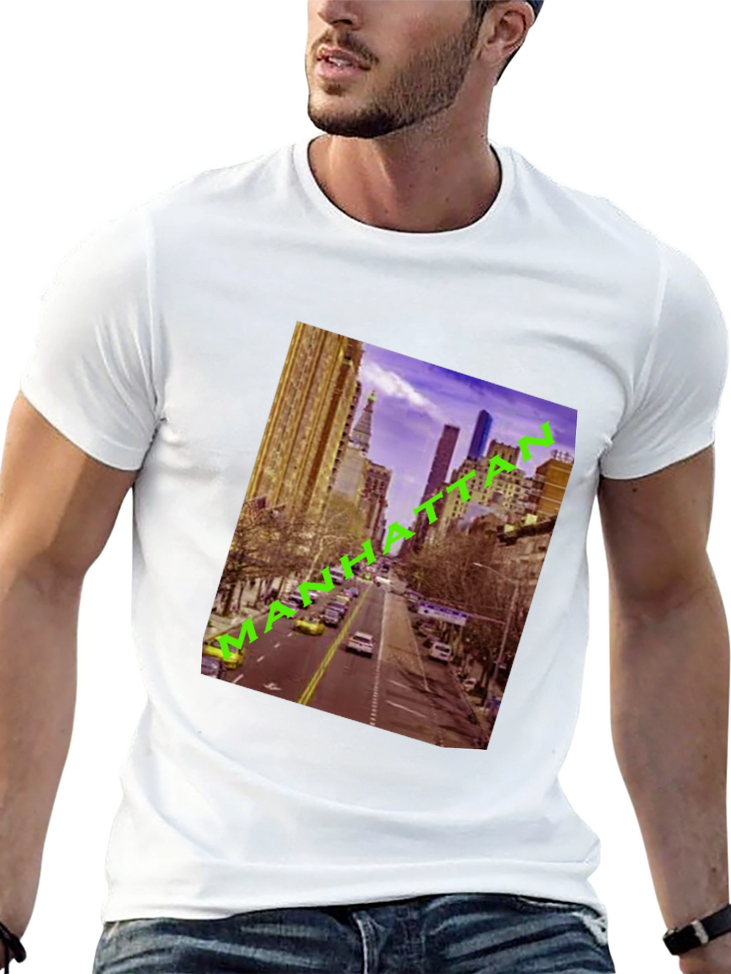 Manhattan Cityscape Graphic Tee