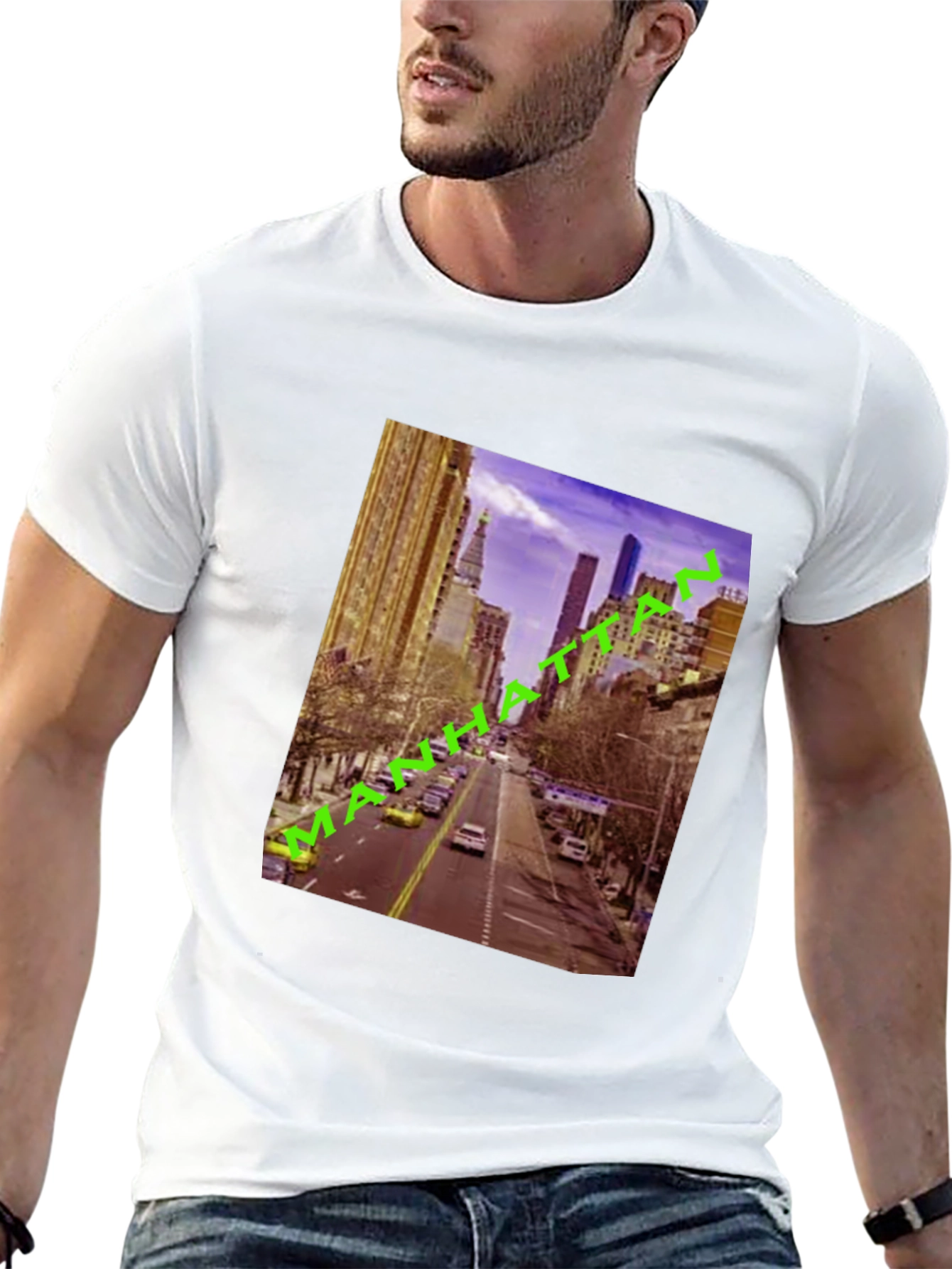 Manhattan Cityscape Graphic Tee