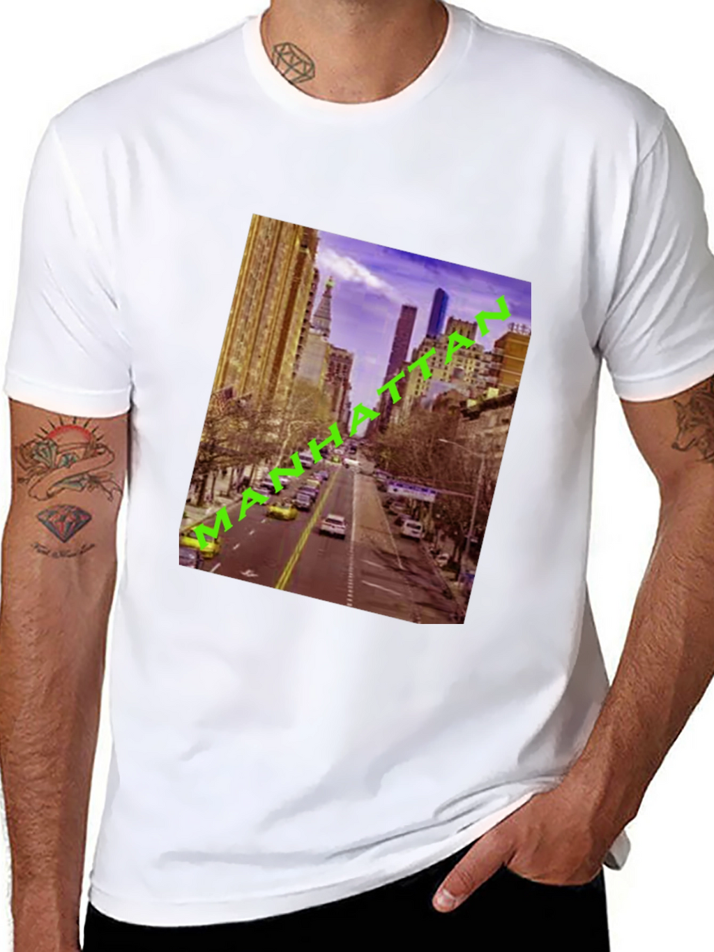 Manhattan Cityscape Graphic Tee