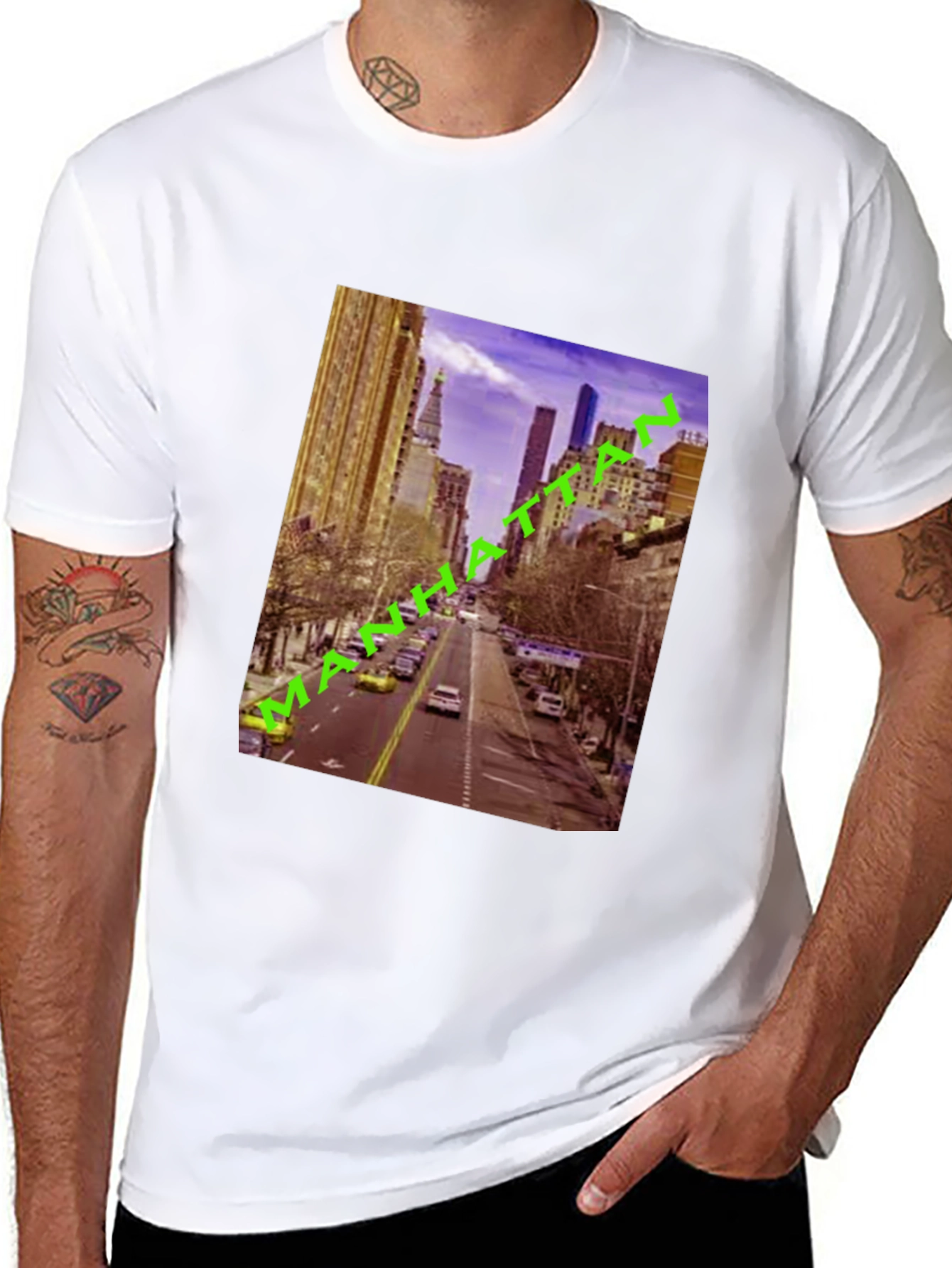 Manhattan Cityscape Graphic Tee
