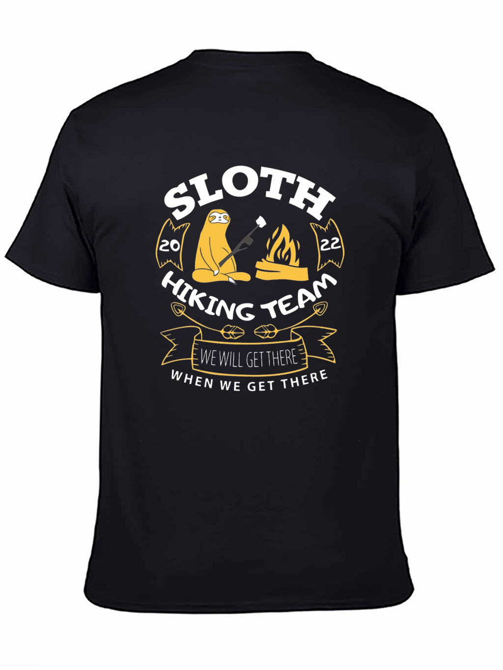Sloth Hiking Team T-Shirt - Funny Graphic Tee