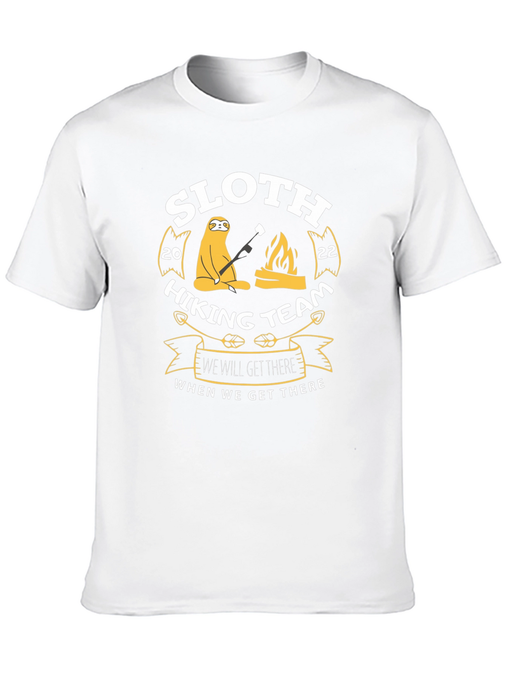 Sloth Hiking Team T-Shirt - Funny Graphic Tee