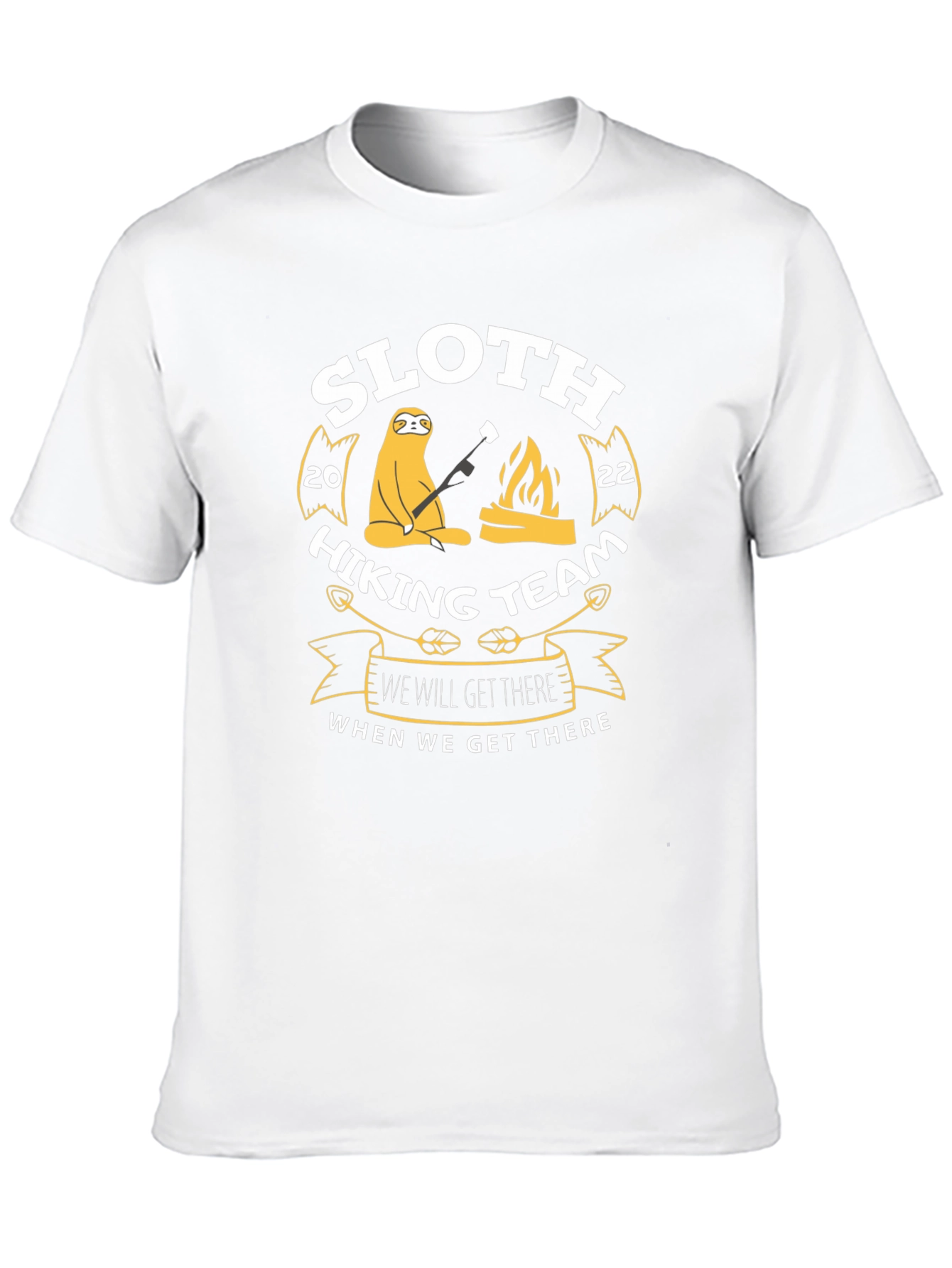 Sloth Hiking Team T-Shirt - Funny Graphic Tee