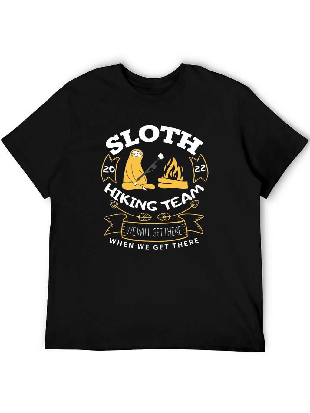 Sloth Hiking Team T-Shirt - Funny Graphic Tee