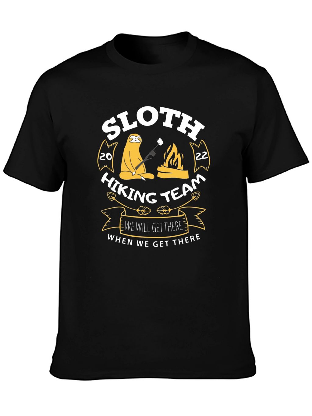 Sloth Hiking Team T-Shirt - Funny Graphic Tee