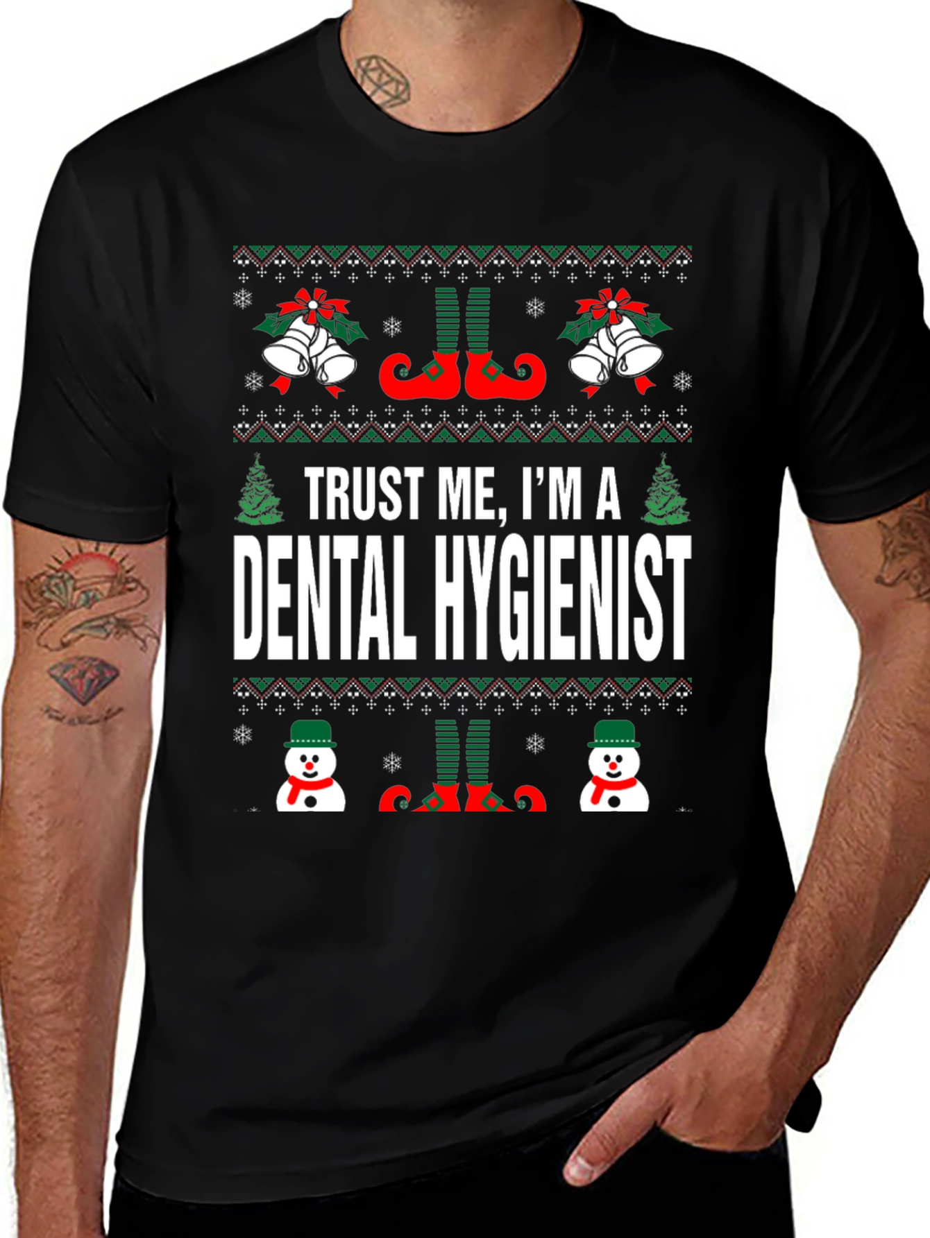Dental Hygienist Christmas Sweater T-Shirt