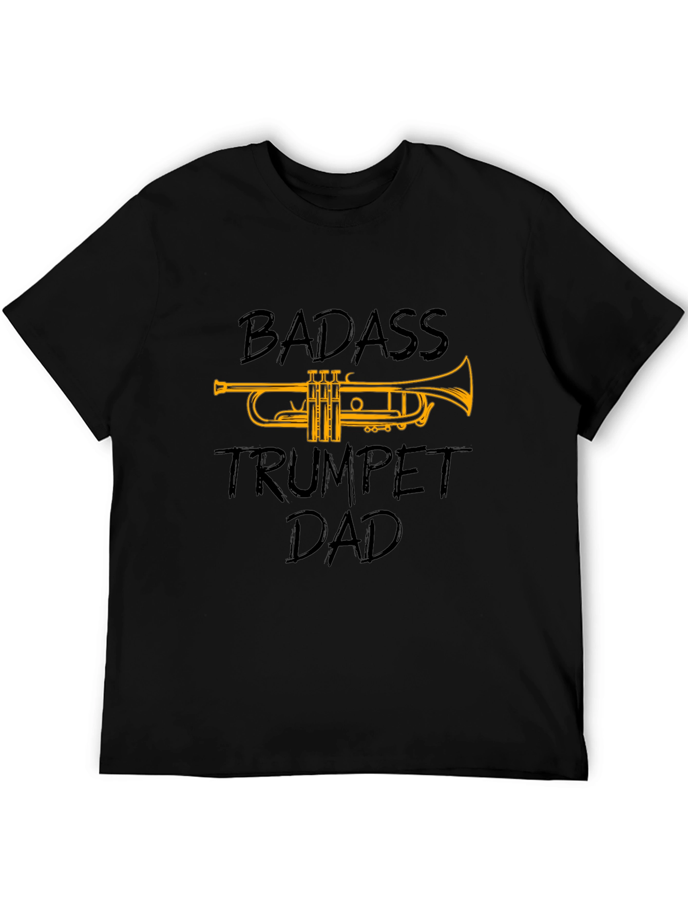 Badass Trumpet Dad Graphic T-Shirt