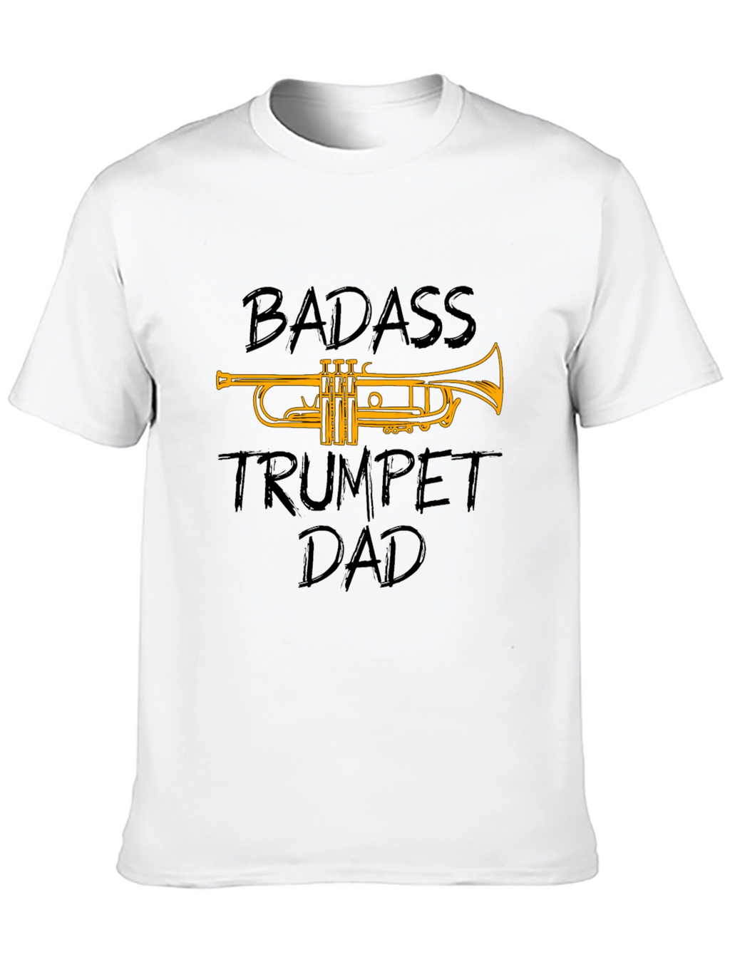Badass Trumpet Dad Graphic T-Shirt