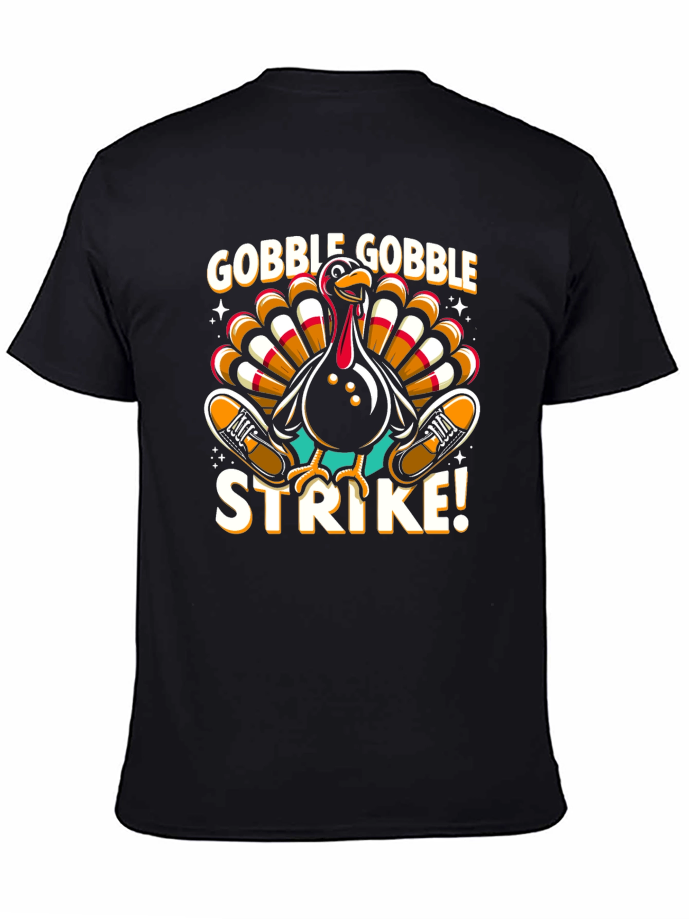 Gobble Gobble Strike Bowling Turkey T-Shirt