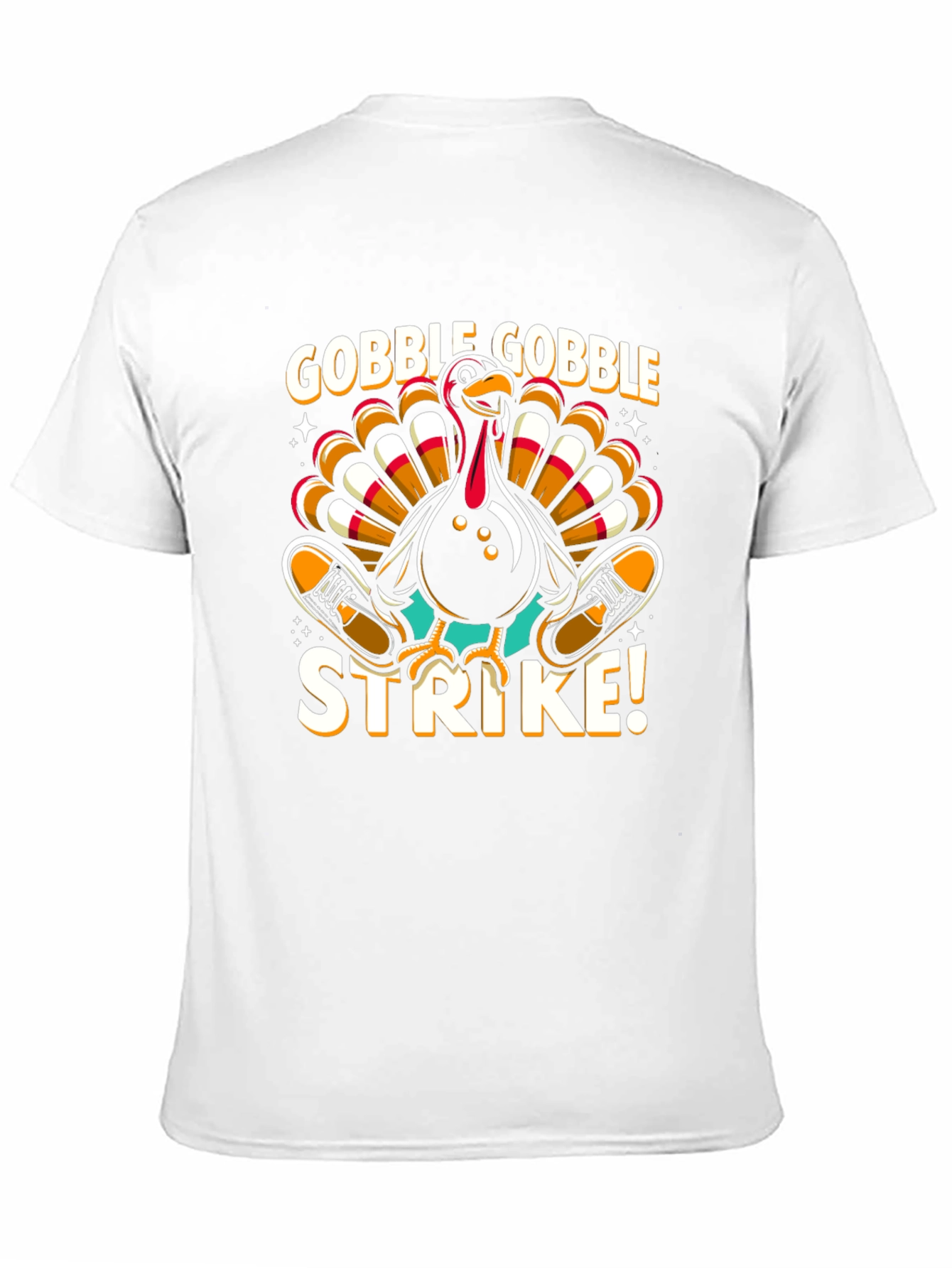 Gobble Gobble Strike Bowling Turkey T-Shirt