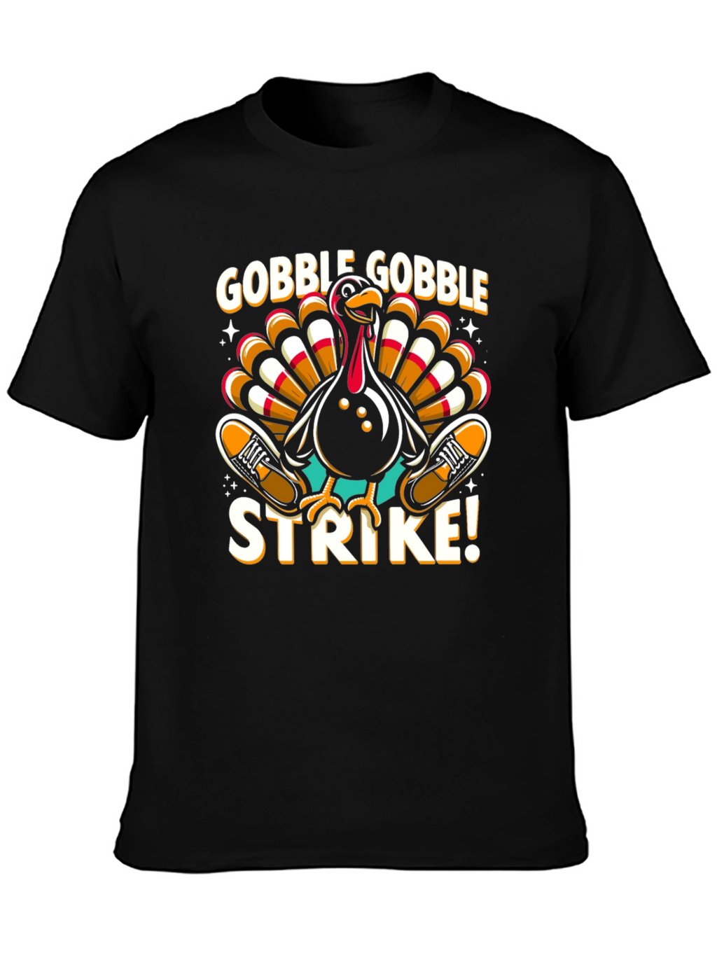 Gobble Gobble Strike Bowling Turkey T-Shirt