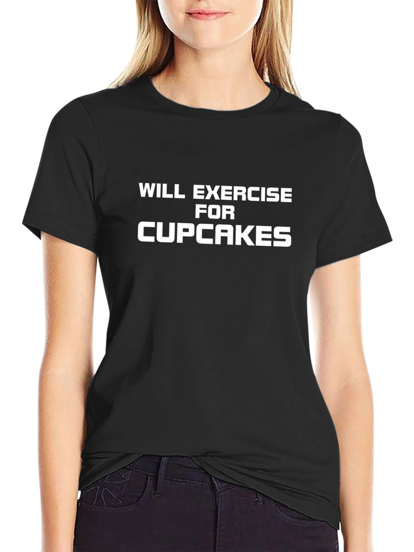 Funny Exercise for Cupcakes Graphic T-Shirt